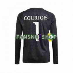 Real Madrid fußball trikot Thibaut Courtois 1 Torhüter Herren Auswärts 2023-2024 Langarm