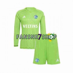 Schalke 04 fußball trikot Torhüter Kinder Heim 2023-2024 Langarm