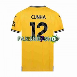 Wolverhampton Wanderers fußball trikot CUNHA 12 Herren Heim 2023-2024 Kurzarm