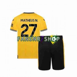 Wolverhampton Wanderers fußball trikot Matheus Nunes 27 Kinder Heim 2023-2024 Kurzarm