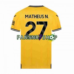 Wolverhampton Wanderers fußball trikot Matheus Nunes 27 Herren Heim 2023-2024 Kurzarm