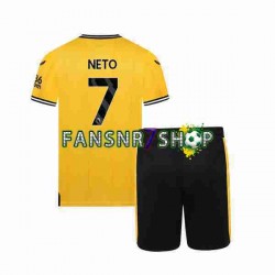 Wolverhampton Wanderers fußball trikot NETO 7 Kinder Heim 2023-2024 Kurzarm