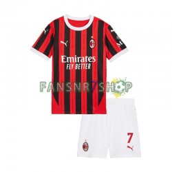 AC Mailand fußball trikot Alvaro Morata 7 Kinder Heim 2024-2025 Kurzarm