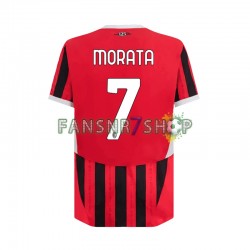 AC Mailand fußball trikot Alvaro Morata 7 Herren Heim 2024-2025 Kurzarm