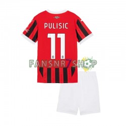 AC Mailand fußball trikot Christian Pulisic 11 Kinder Heim 2024-2025 Kurzarm