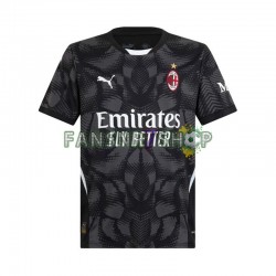 AC Mailand fußball trikot Torhüter Herren Heim Schwarz 2024-2025 Kurzarm