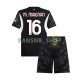 AC Mailand fußball trikot Mike Maignan 16 Torhüter Kinder Heim Schwarz 2024-2025 Kurzarm