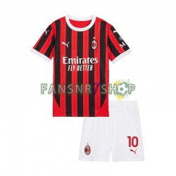 AC Mailand fußball trikot Rafael Leao 10 Kinder Heim 2024-2025 Kurzarm