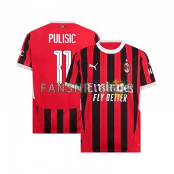 AC Mailand fußball trikot UCL Font PULISIC 11 Herren Heim 2024-2025 Kurzarm