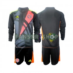 Costa Rica fußball trikot Torhüter Kinder Ausweich Schwarz 2024 Langarm
