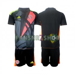 Costa Rica fußball trikot Torhüter Kinder Ausweich Schwarz 2024 Kurzarm