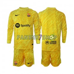 FC Barcelona fußball trikot Torhüter Kinder Auswärts 2024-2025 Langarm