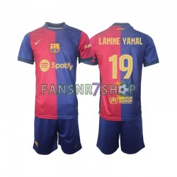 FC Barcelona fußball trikot UCL Font Lamine Yamal 19 Kinder Heim 2024-2025 Kurzarm