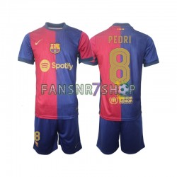 FC Barcelona fußball trikot UCL Font PEDRI 8 Kinder Heim 2024-2025 Kurzarm