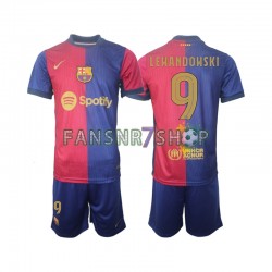 FC Barcelona fußball trikot UCL Font Robert Lewandowski 9 Kinder Heim 2024-2025 Kurzarm