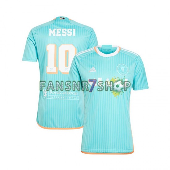 Inter Miami fußball trikot Lionel Messi 10 Herren Ausweich 2024-2025 Kurzarm