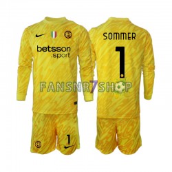 Inter Mailand fußball trikot Yann Sommer 1 Torhüter Kinder Auswärts 2024-2025 Langarm