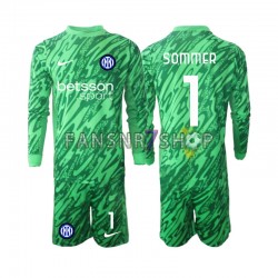 Inter Mailand fußball trikot Yann Sommer 1 Torhüter Kinder Heim 2024-2025 Langarm