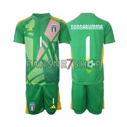 Italien fußball trikot Euro 2024 Donnarumma 1 Torhüter Kinder Auswärts Kurzarm