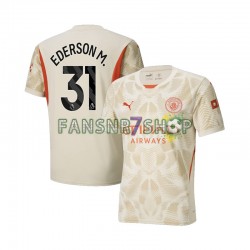 Manchester City fußball trikot Ederson Moraes 31 Torhüter Herren Ausweich 2024-2025 Kurzarm