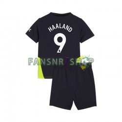 Manchester City fußball trikot Haaland 9 Kinder Auswärts 2024-2025 Kurzarm