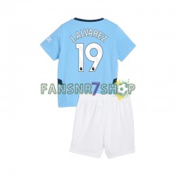 Manchester City fußball trikot Julian Alvarez 19 Kinder Heim 2024-2025 Kurzarm
