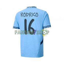 Manchester City fußball trikot UCL Font RODRIGO 16 Herren Heim 2024-2025 Kurzarm