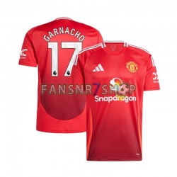 Manchester United fußball trikot Alejandro Garnacho 17 Herren Heim Rot 2024-2025 Kurzarm