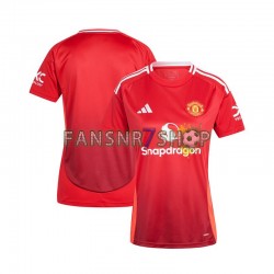 Manchester United fußball trikot Dame Heim Rot 2024-2025 Kurzarm