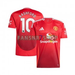 Manchester United fußball trikot Marcus Rashford 10 Herren Heim Rot 2024-2025 Kurzarm