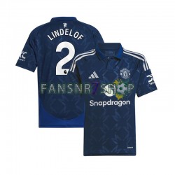 Manchester United fußball trikot Victor Lindelof 2 Herren Auswärts 2024-2025 Kurzarm