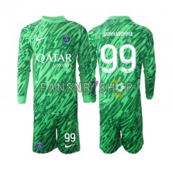 Paris Saint-Germain fußball trikot Gianluigi Donnarumma 99 Torhüter Kinder Auswärts 2024-2025 Langarm