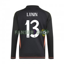 Real Madrid fußball trikot Andriy Lunin 13 Torhüter Herren Auswärts Blau 2024-2025 Langarm