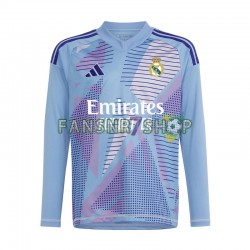 Real Madrid fußball trikot Torhüter Herren Heim Blau 2024-2025 Langarm