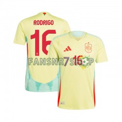 Spanien fußball trikot Euro 2024 RODRIGO 16 Herren Auswärts Kurzarm