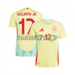 Spanien fußball trikot Euro 2024 WILLIAMS JR 17 Herren Auswärts Kurzarm