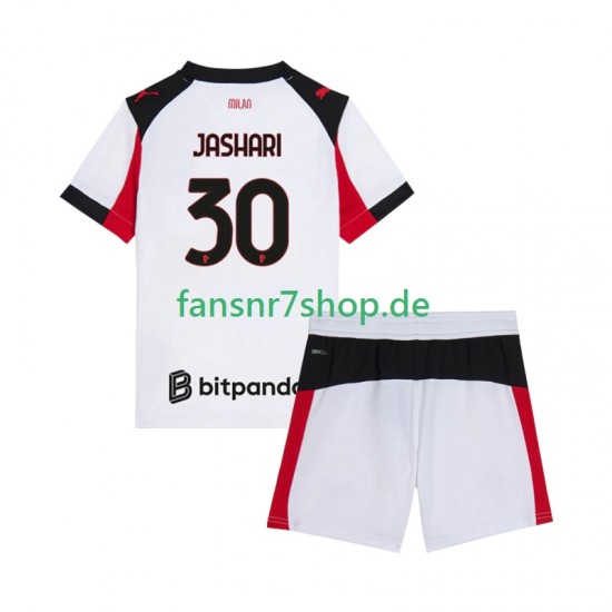 AC Mailand fußball trikot Ardon Jashari 30 Kinder Auswärts 2025-2026 Kurzarm
