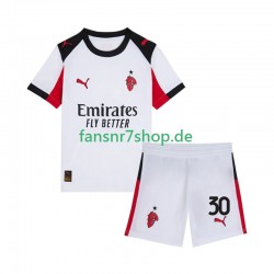 AC Mailand fußball trikot Ardon Jashari 30 Kinder Auswärts 2025-2026 Kurzarm