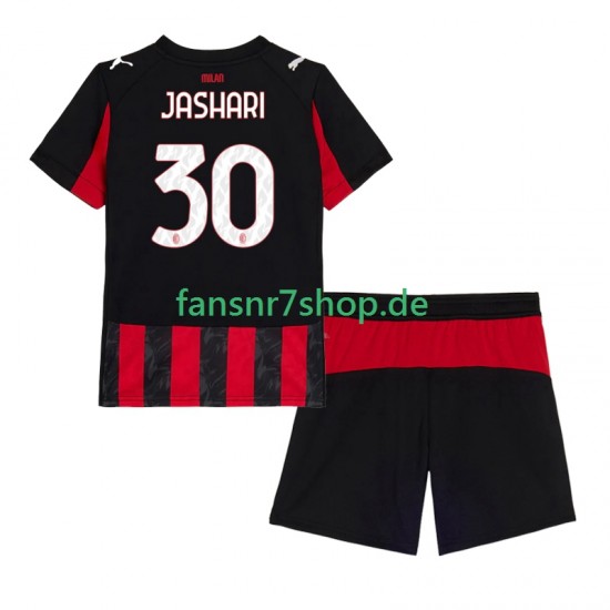 AC Mailand fußball trikot Ardon Jashari 30 Kinder Heim 2025-2026 Kurzarm