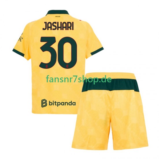 AC Mailand fußball trikot Ardon Jashari 30 Kinder Ausweich 2025-2026 Kurzarm