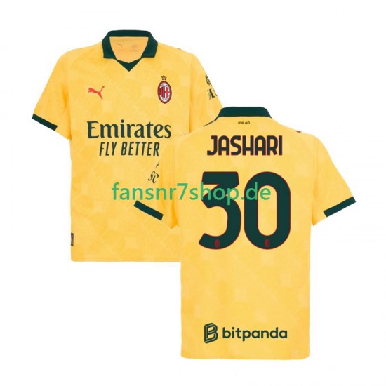AC Mailand fußball trikot Ardon Jashari 30 Herren Ausweich 2025-2026 Kurzarm