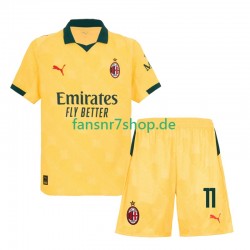 AC Mailand fußball trikot Christian Pulisic 11 Kinder Ausweich 2025-2026 Kurzarm