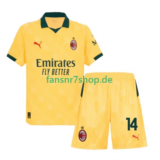 AC Mailand fußball trikot Modrić Luca 14 Kinder Ausweich 2025-2026 Kurzarm