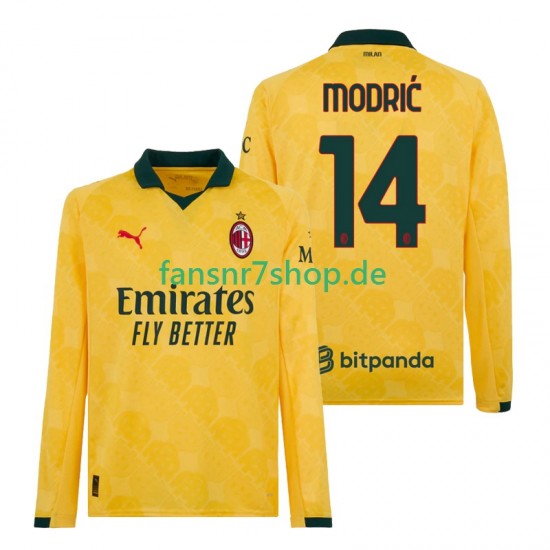 AC Mailand fußball trikot Modrić Luca 14 Herren Ausweich 2025-2026 Langarm AC Mailand fußball trikot Modrić Luca 14 Herren Ausweich 2025-2026 Langarm