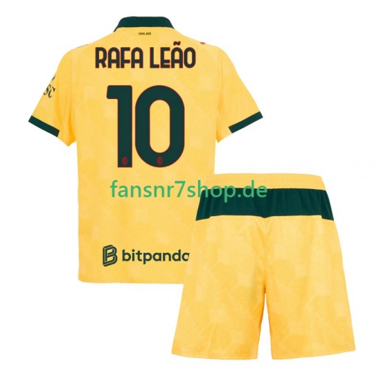 AC Mailand fußball trikot Rafael Leao 10 Kinder Ausweich 2025-2026 Kurzarm
