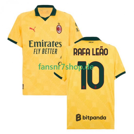 AC Mailand fußball trikot Rafael Leao 10 Herren Ausweich 2025-2026 Kurzarm