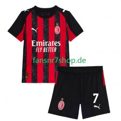 AC Mailand fußball trikot Santiago Gimenez 7 Kinder Heim 2025-2026 Kurzarm