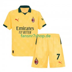 AC Mailand fußball trikot Santiago Gimenez 7 Kinder Ausweich 2025-2026 Kurzarm