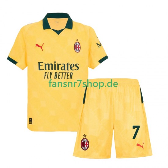 AC Mailand fußball trikot Santiago Gimenez 7 Kinder Ausweich 2025-2026 Kurzarm