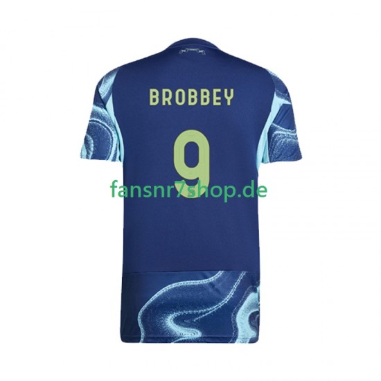 Ajax Amsterdam fußball trikot Brian Brobbey 9 Herren Auswärts 2025-2026 Kurzarm